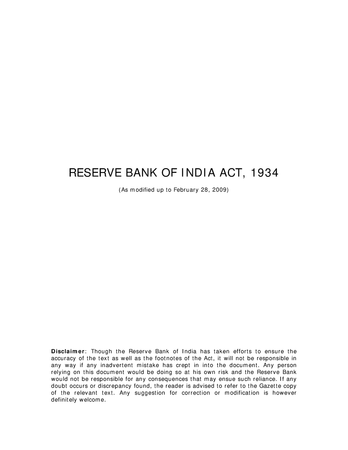 write an essay on reserve bank of india