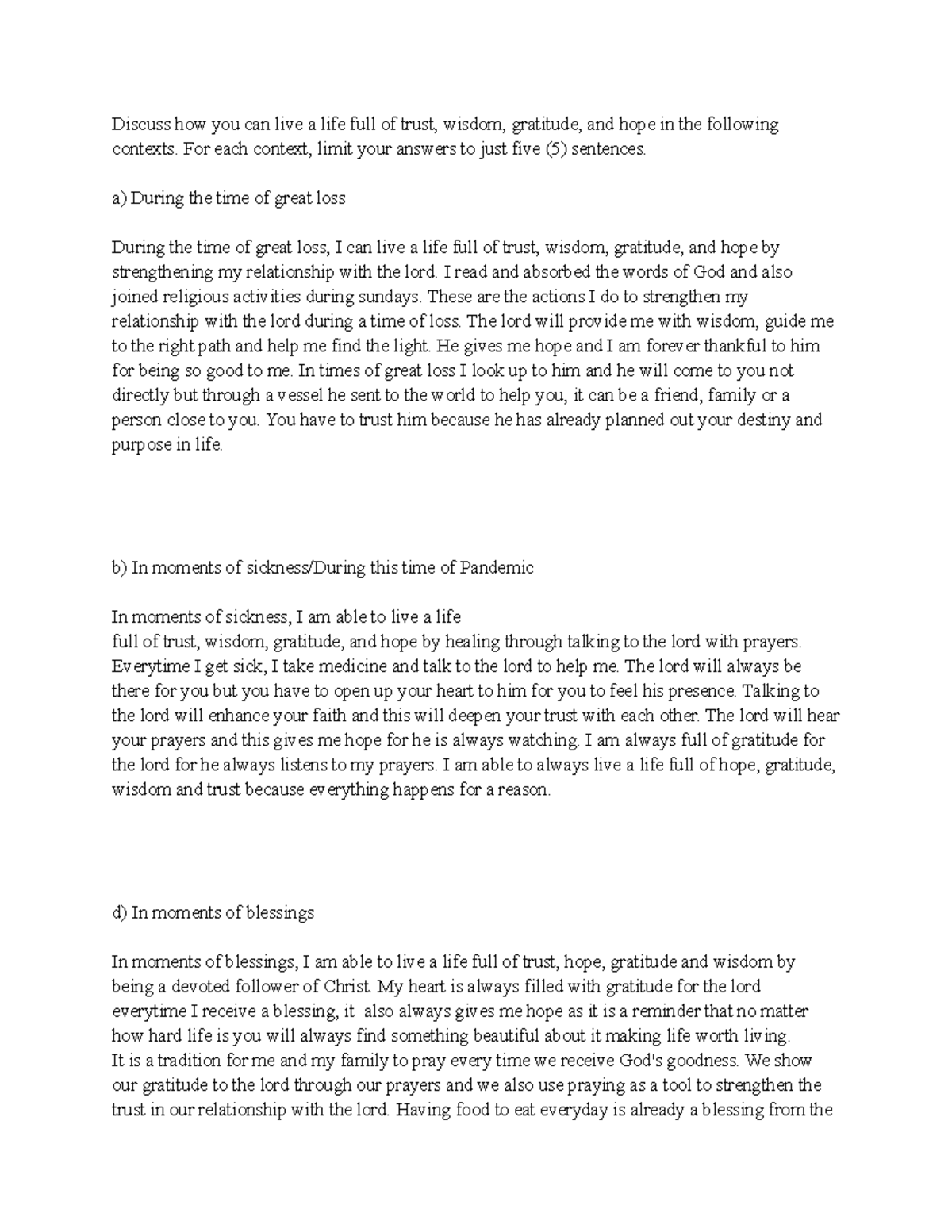 Module 2, Lesson 3 Missionary Response in CFE - Law on Property - Studocu