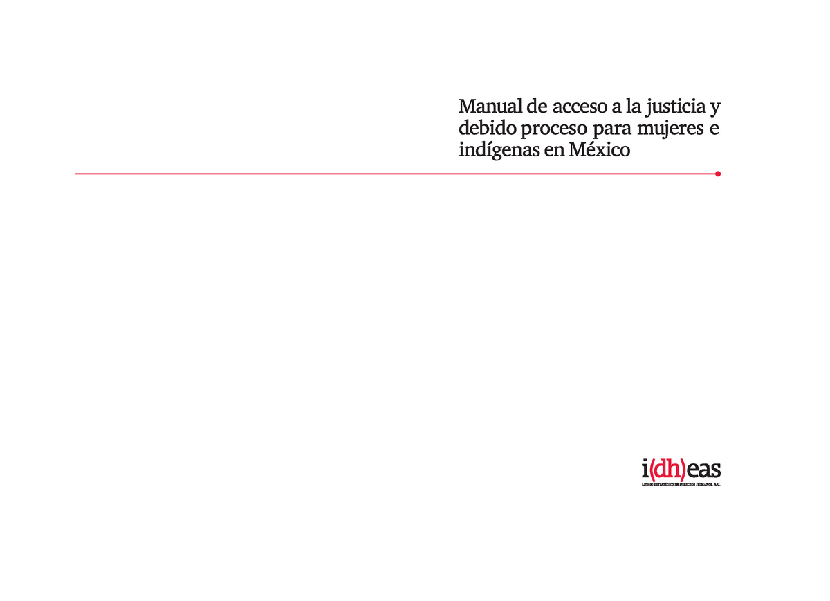 Manual De Acceso A La Justicia Y Debido Proceso 4 Prólogo Prólogo L