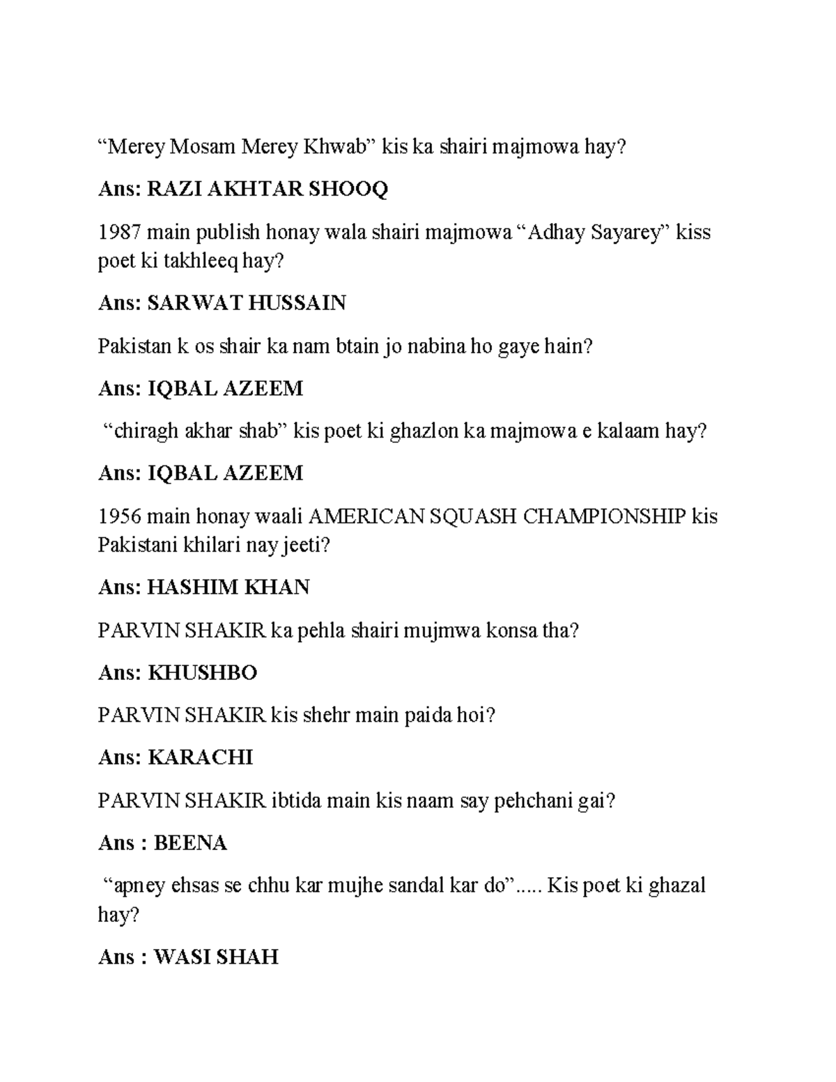 24 Quiz compition - This is the document regarding general knowledge in ...