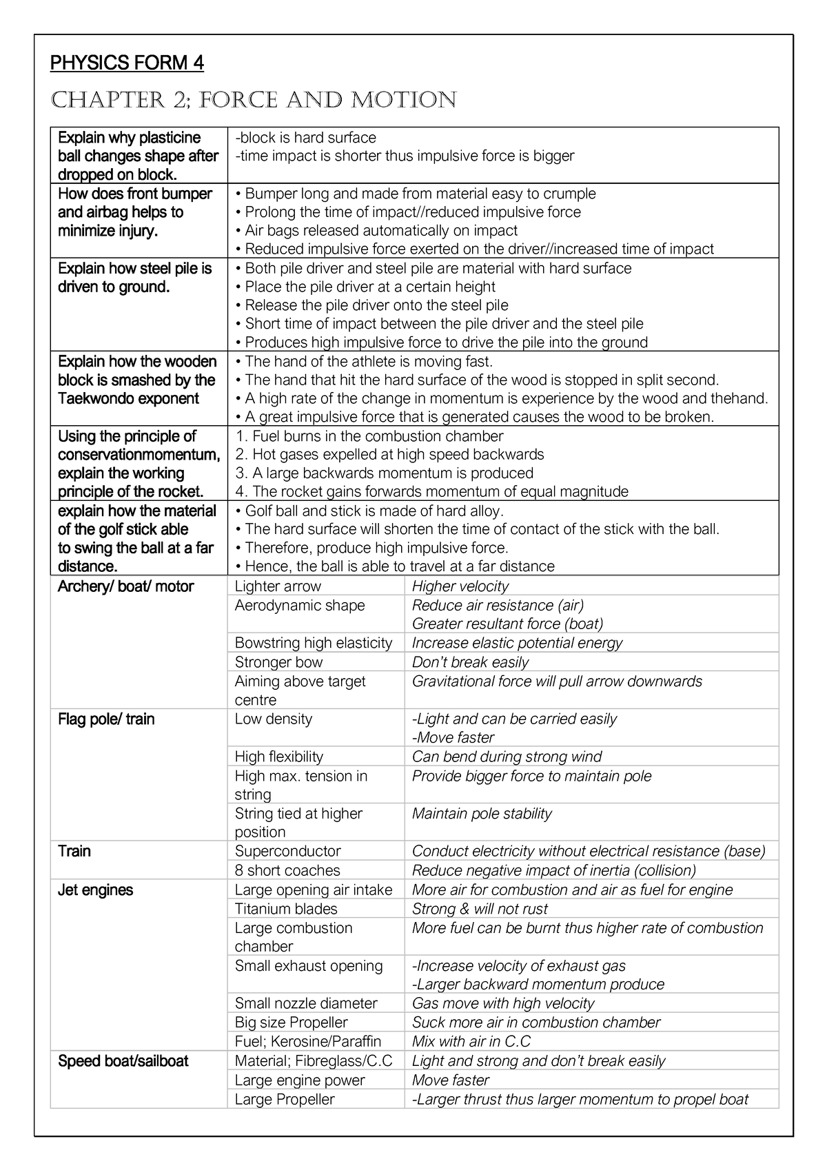 physics modification essay