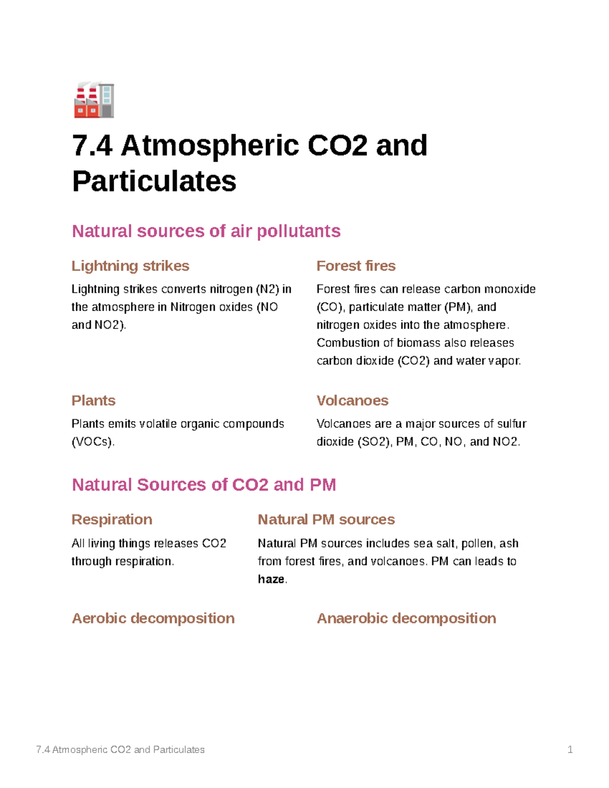 Atmospheric co2 and particulates Forest fires Forest fires can