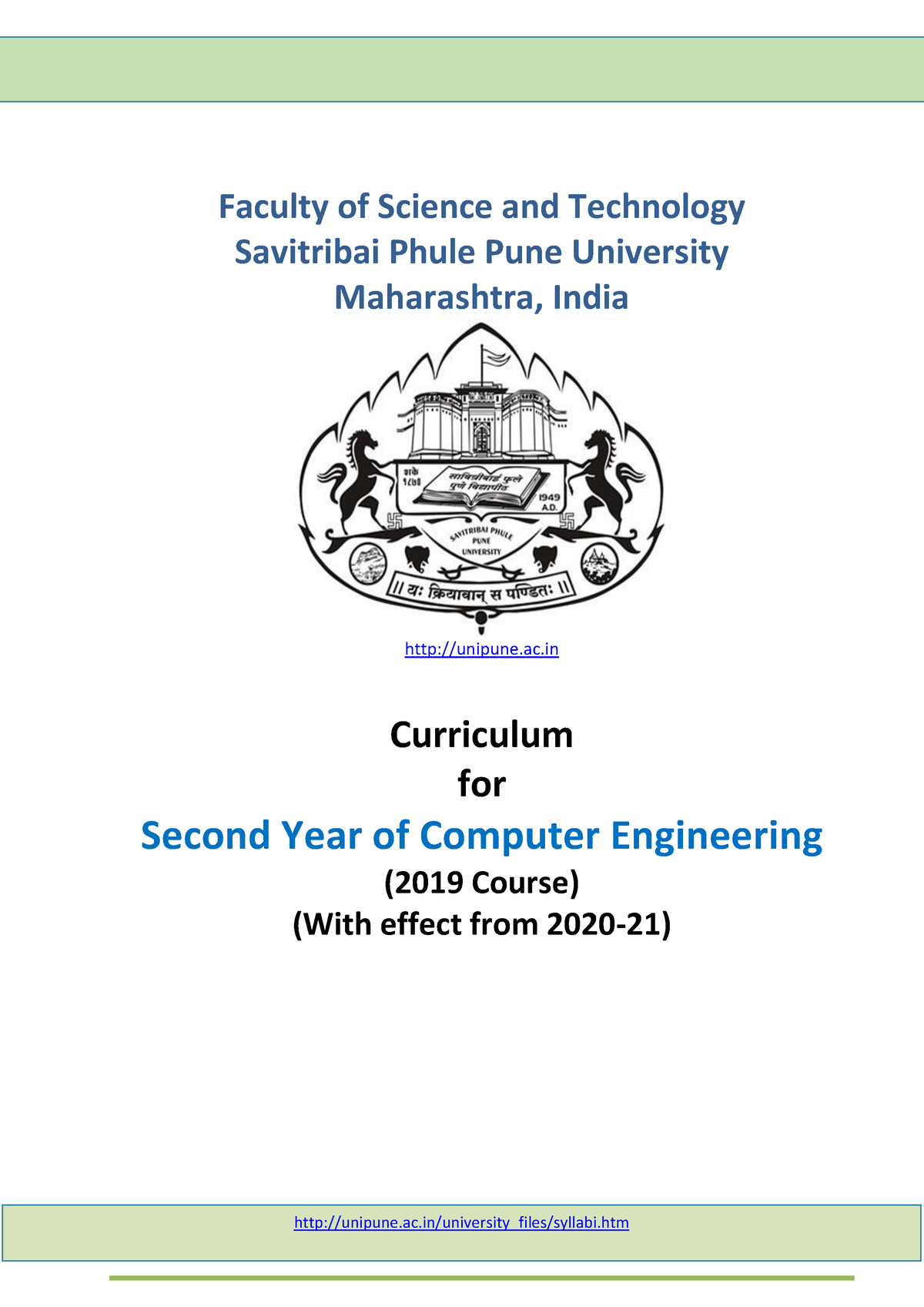 SE Computer Engg. 2019 Patt 03 - Faculty Of Science And Technology ...