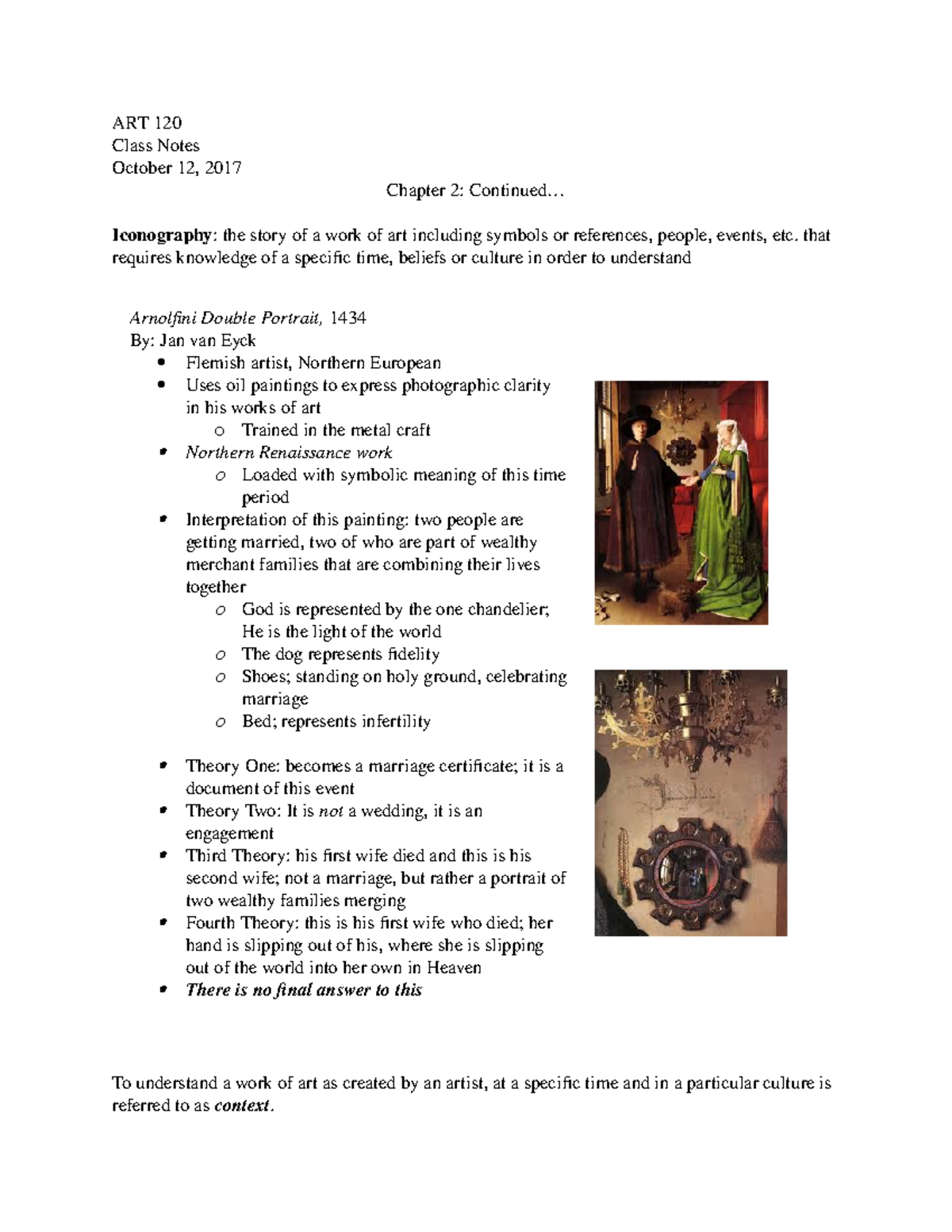 ART120 001 October 12 - Professor Kathy Quick; Semesterly Note Taker ...