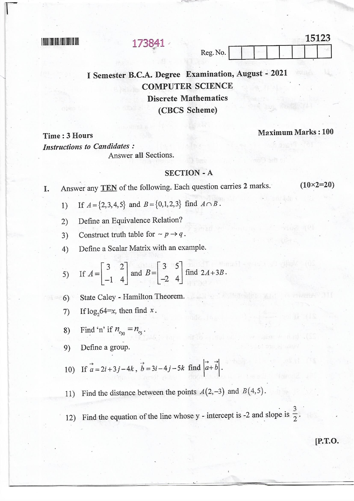 Discrete-Mathematics - BCA - Studocu