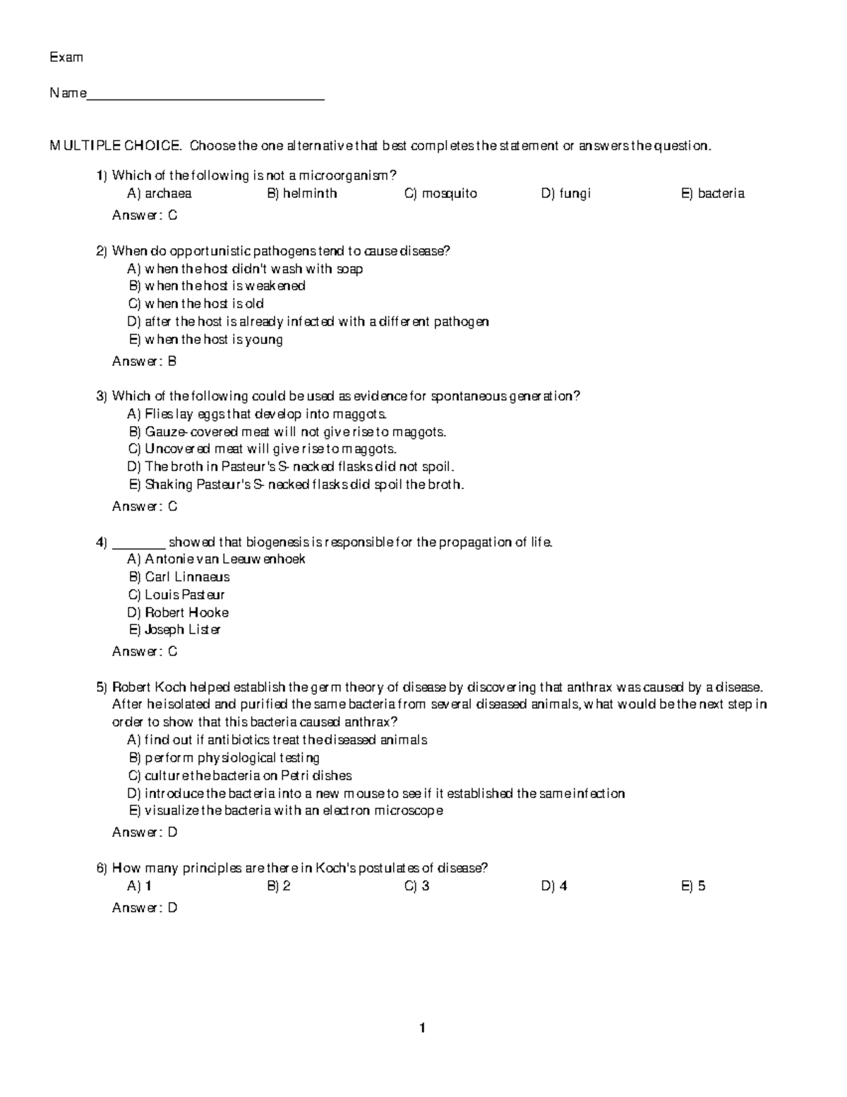 Chapter 1 - ch 1 - Exam Name ...