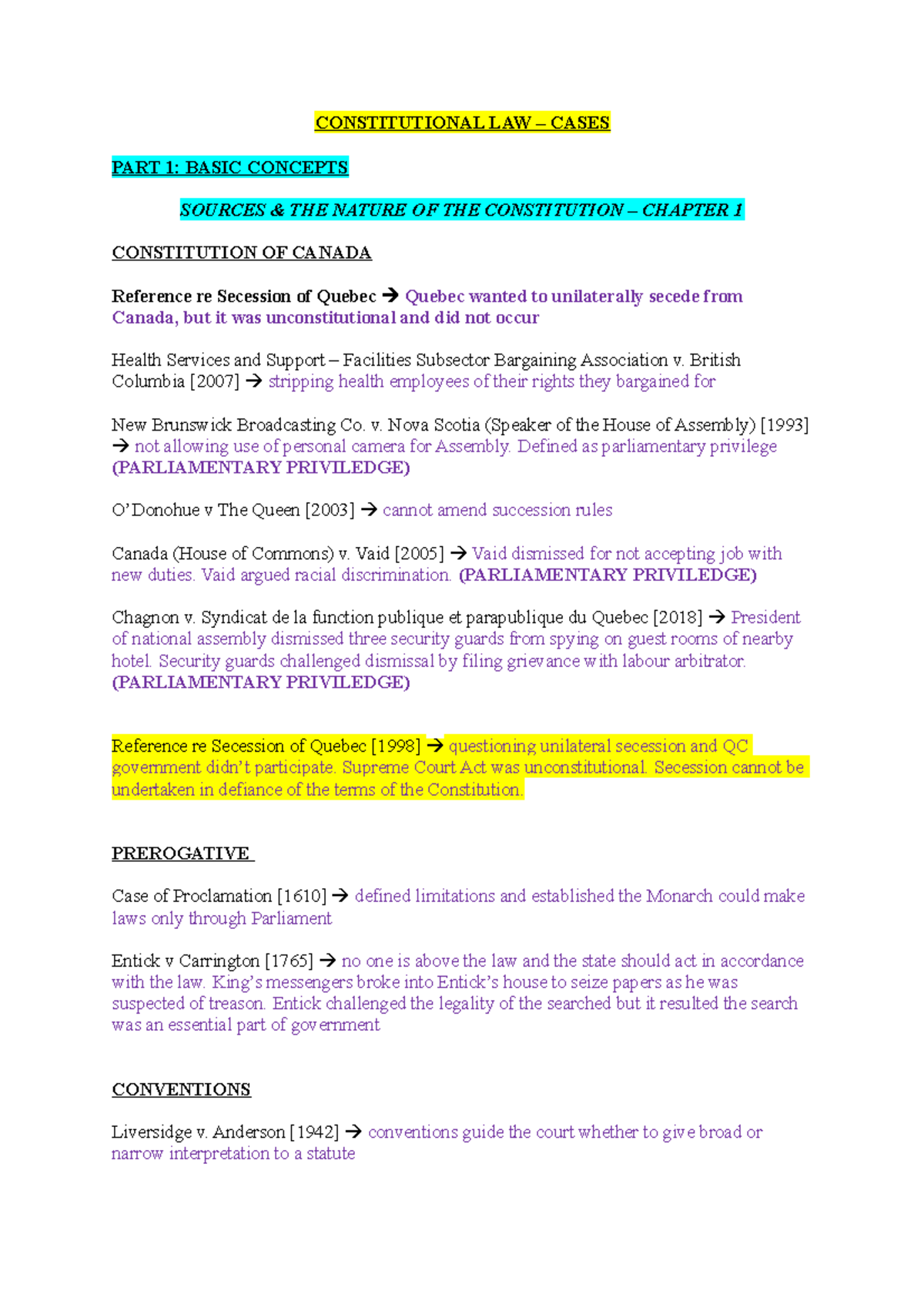 Constitutional law cheap cases 2018