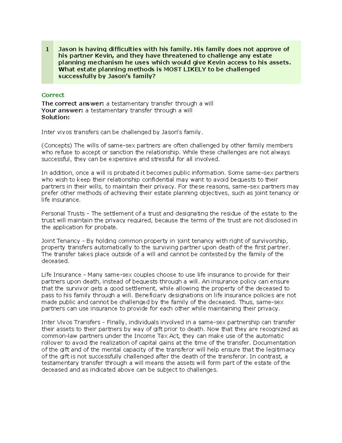 Unit 9 Assessment Reviews 1 Jason is having difficulties with his