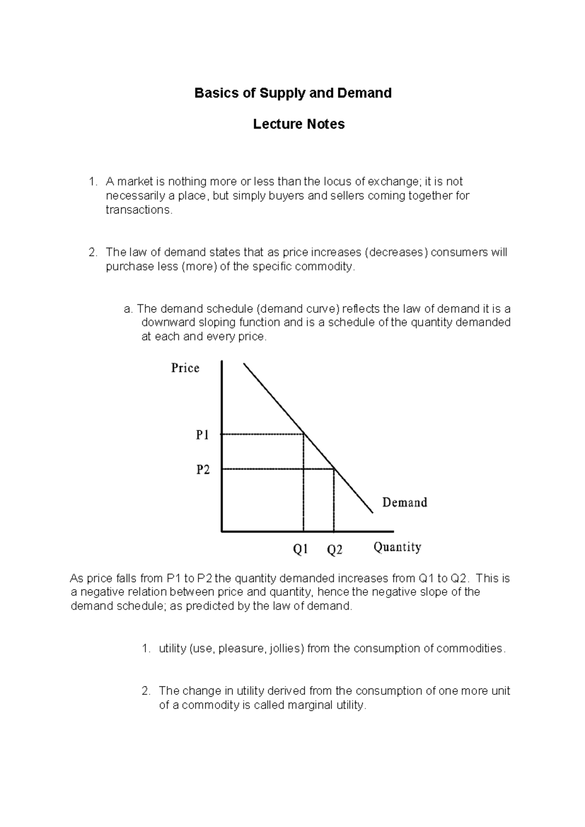EKN11EB ECON115 UNIT 3 Lecture Notes - Basics of Supply and Demand ...