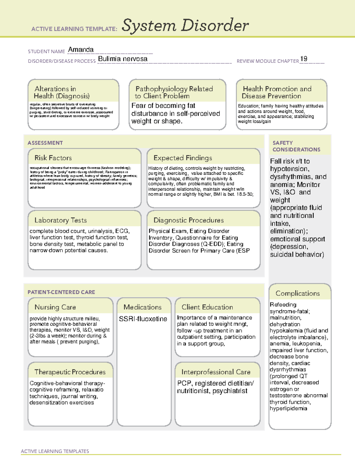 Temp. B 6 - template - ACTIVE LEARNING TEMPLATES System Disorder ...