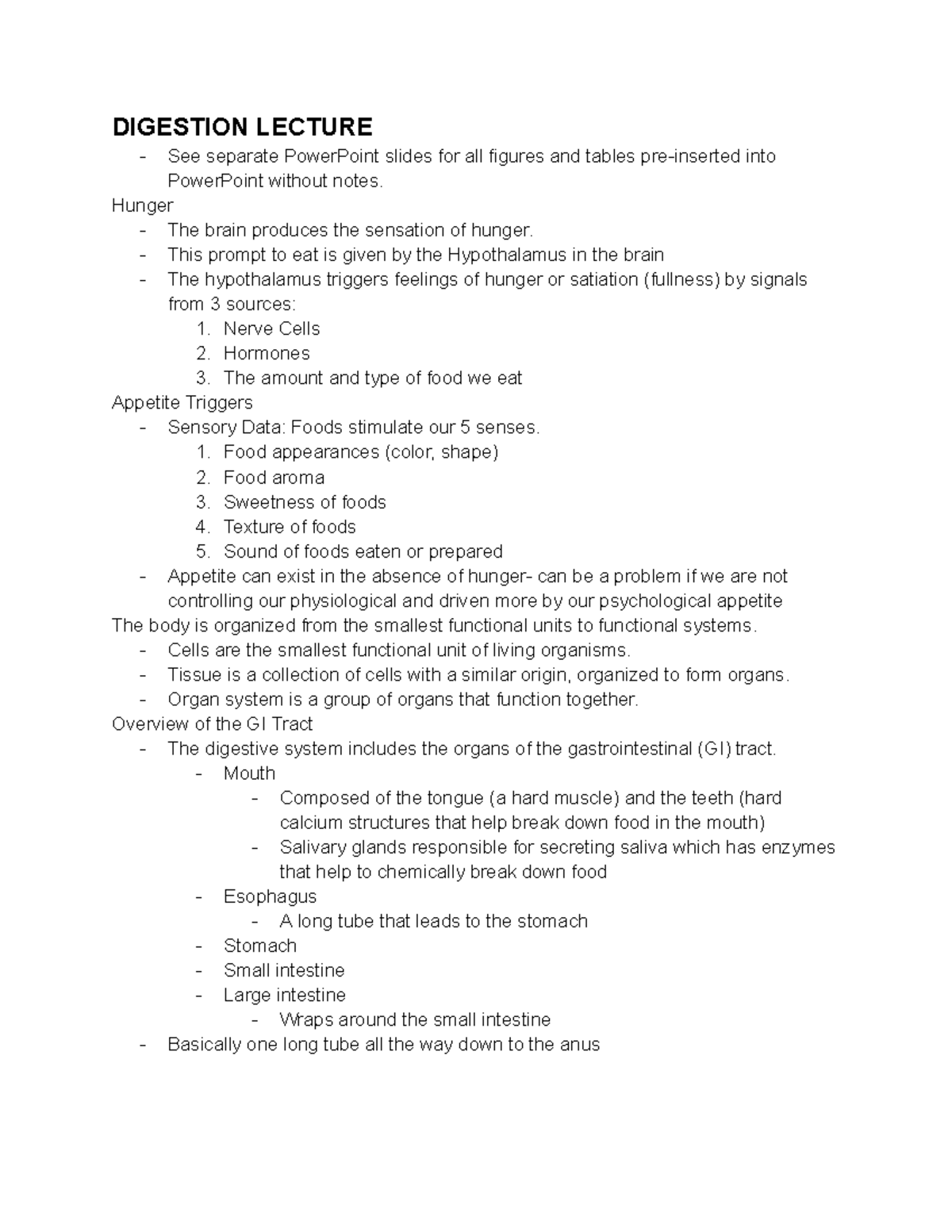 ESS3 Digestion This was taken winter 2022 with Prof. Jamieson