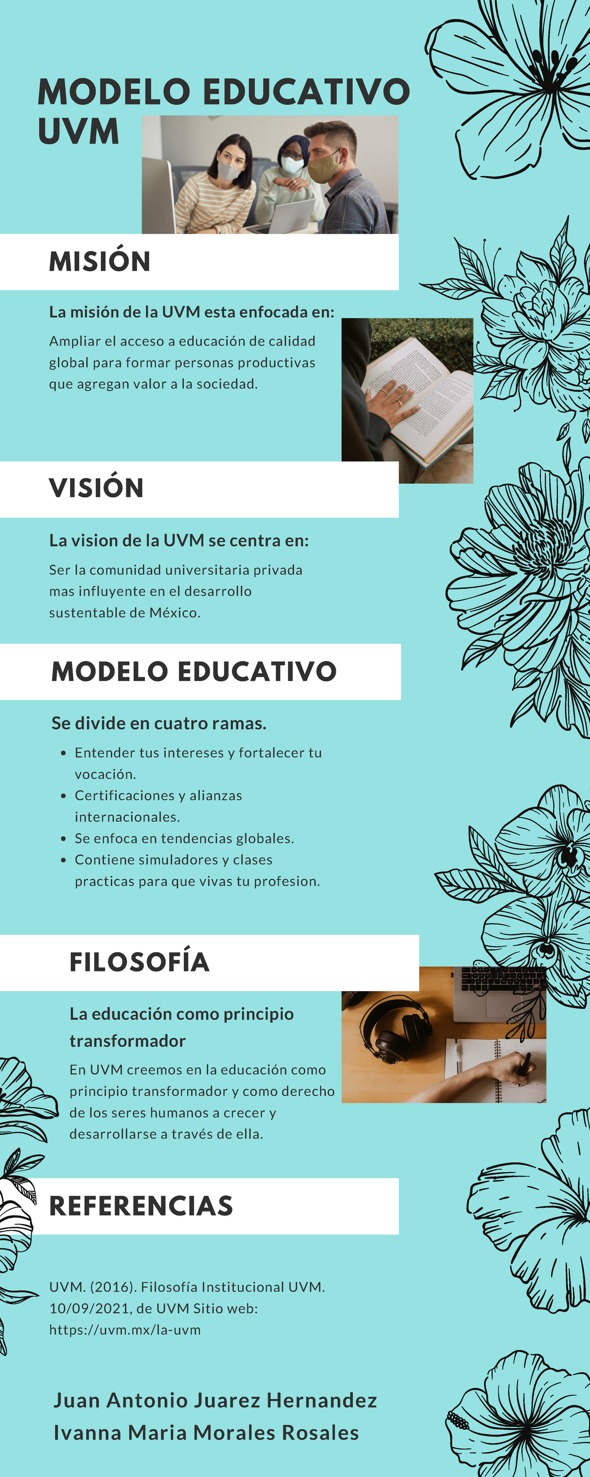 Infografía del modelo educativo de UVM - MISIÓN La misión de la UVM esta  enfocada en: Ampliar el - Studocu