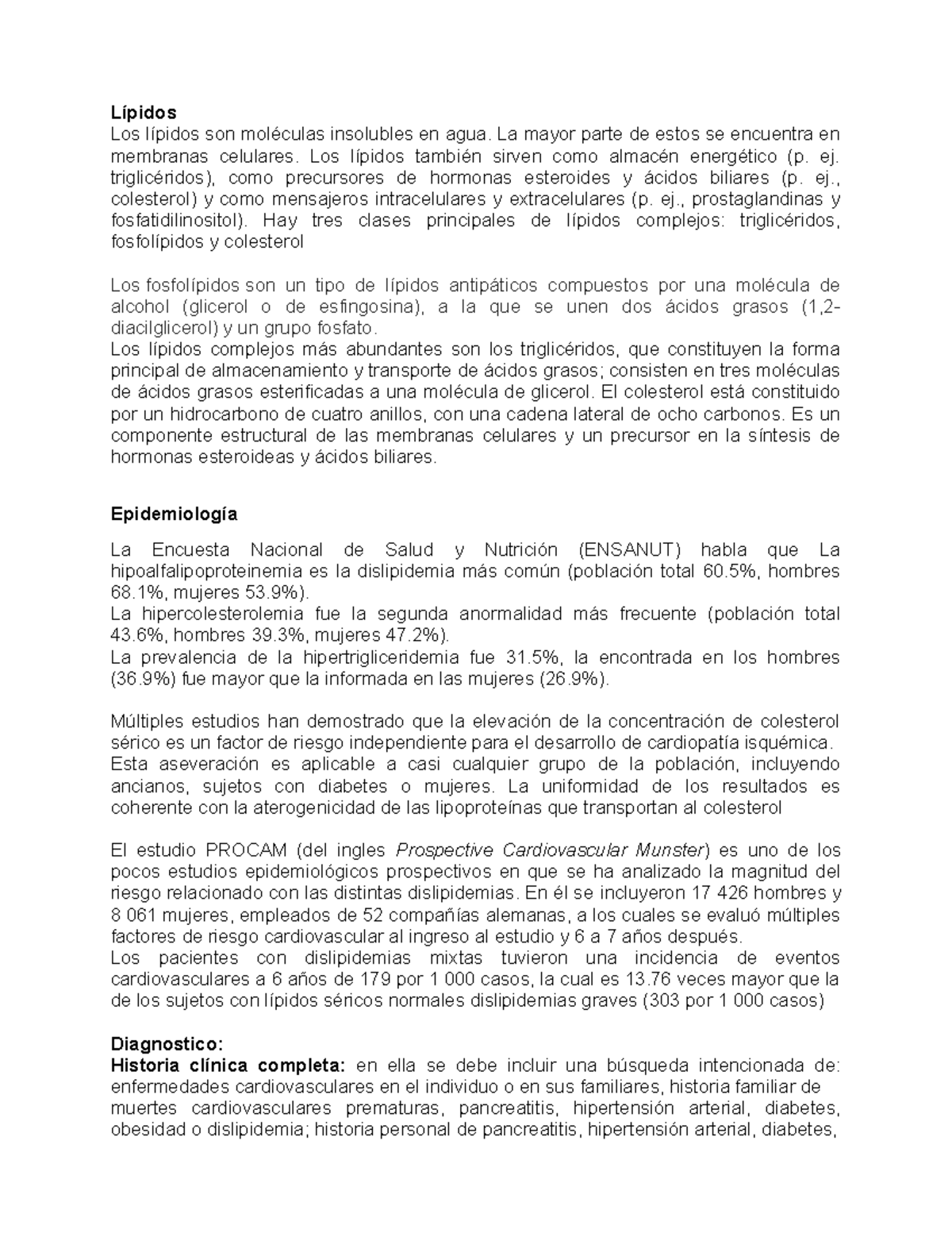 fosfolípidos vs triglicéridos y diabetes