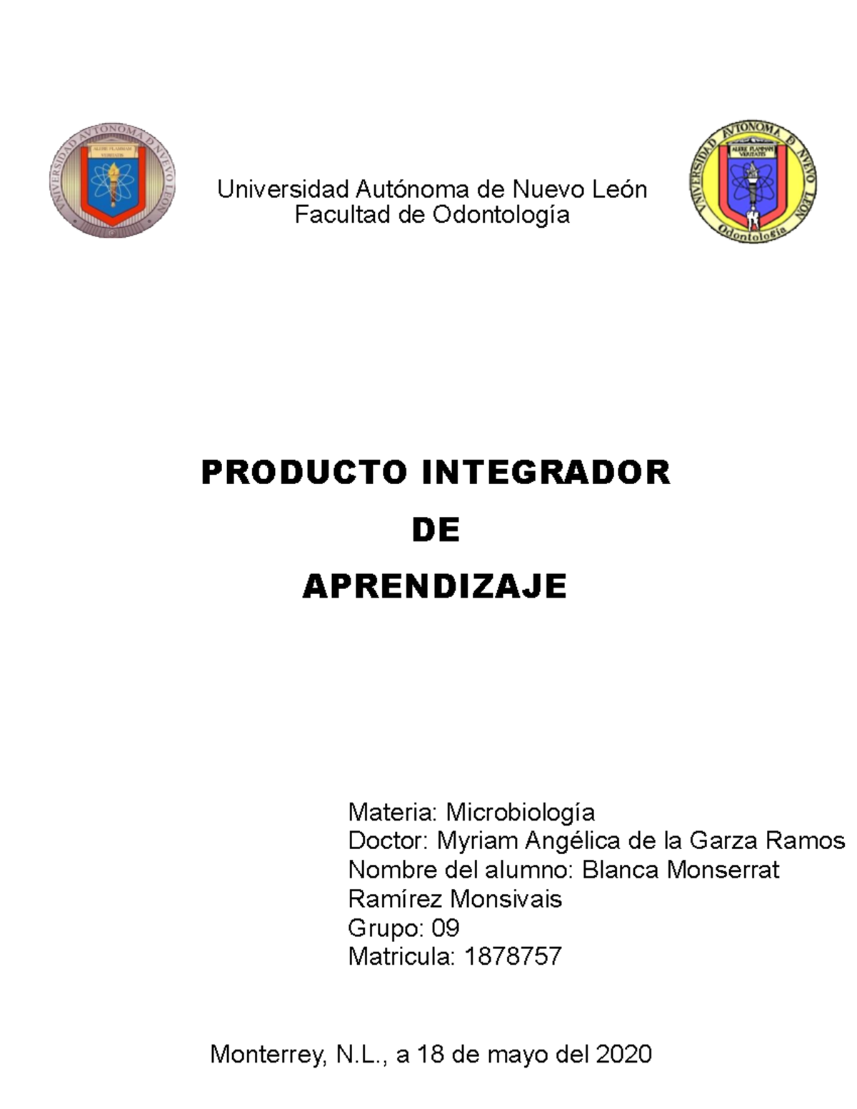 Proyecto Integrador De Aprendizaje Microbiologia - Warning: TT ...