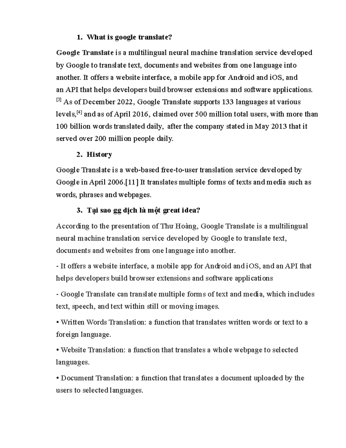 Google Translate - What is google translate? Google Translate is a ...