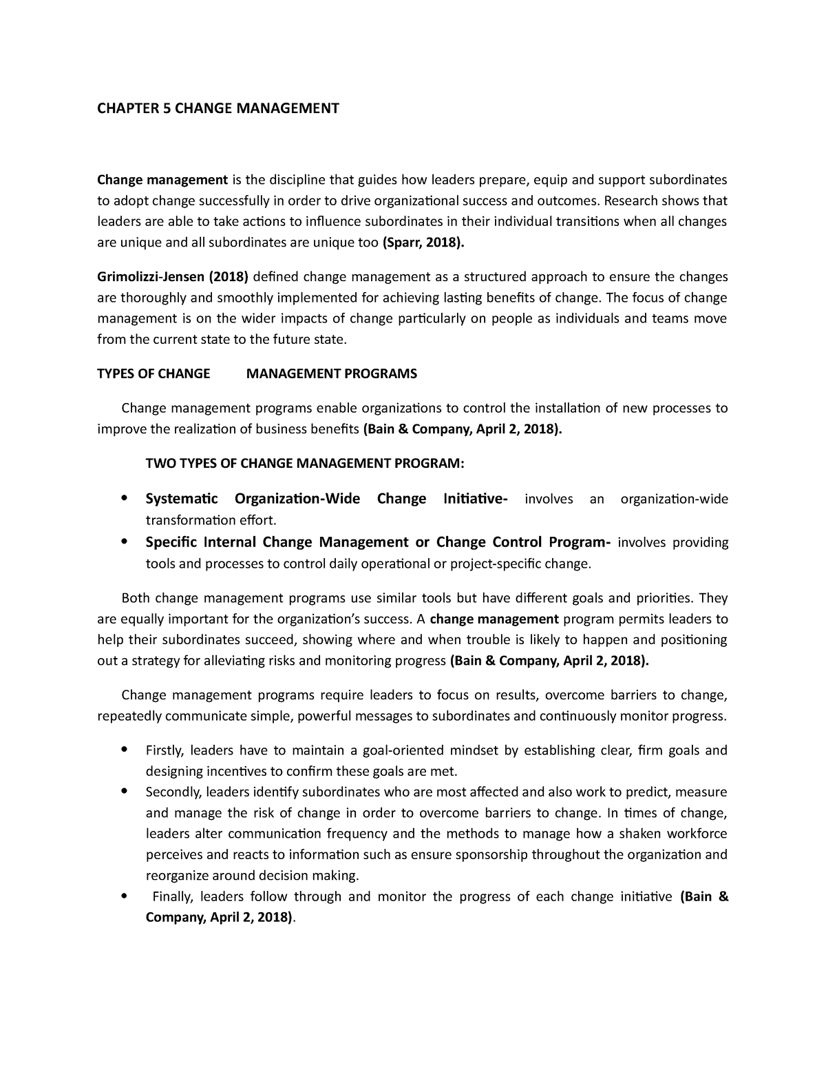 dissertation change management pdf