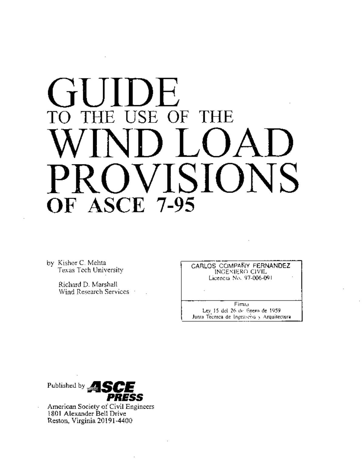 Doc13273-0 - Códigos - GUIDE TO THE USE OF THE WIND LOAD PROVISIONS OF ...
