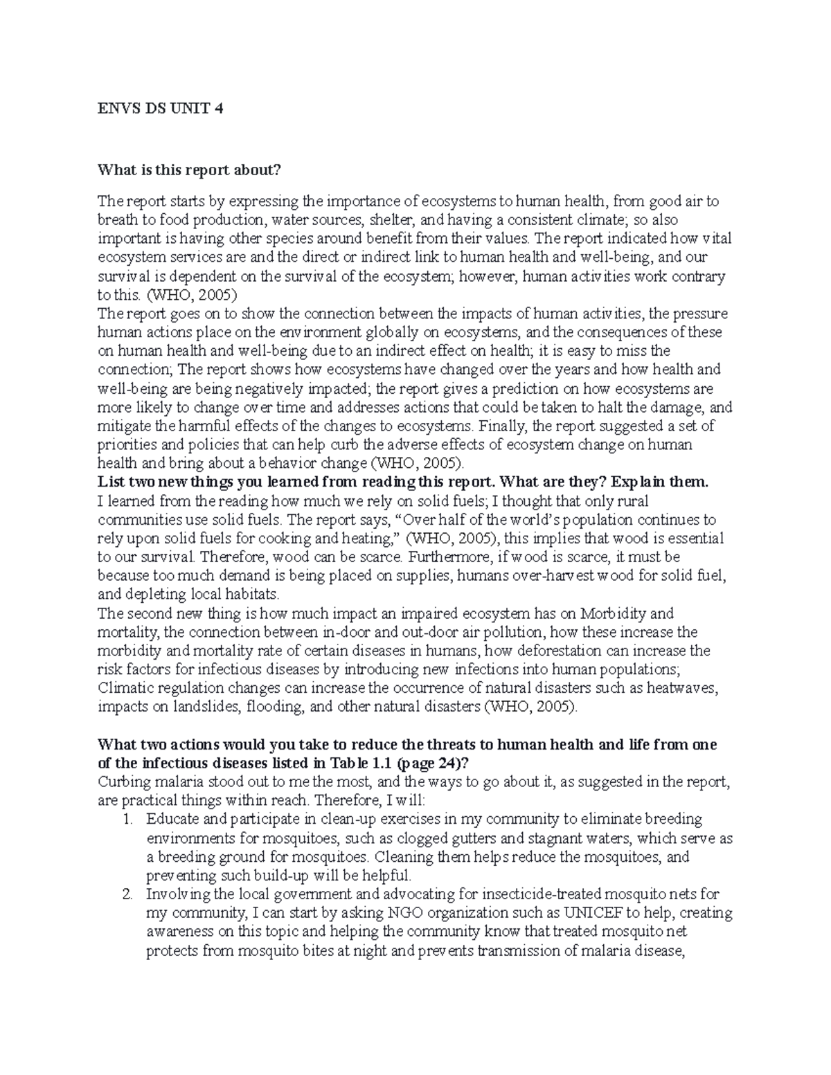 ENVS DS UNIT 4 - ENVS DS UNIT 4 - ENVS DS UNIT 4 What is this report ...
