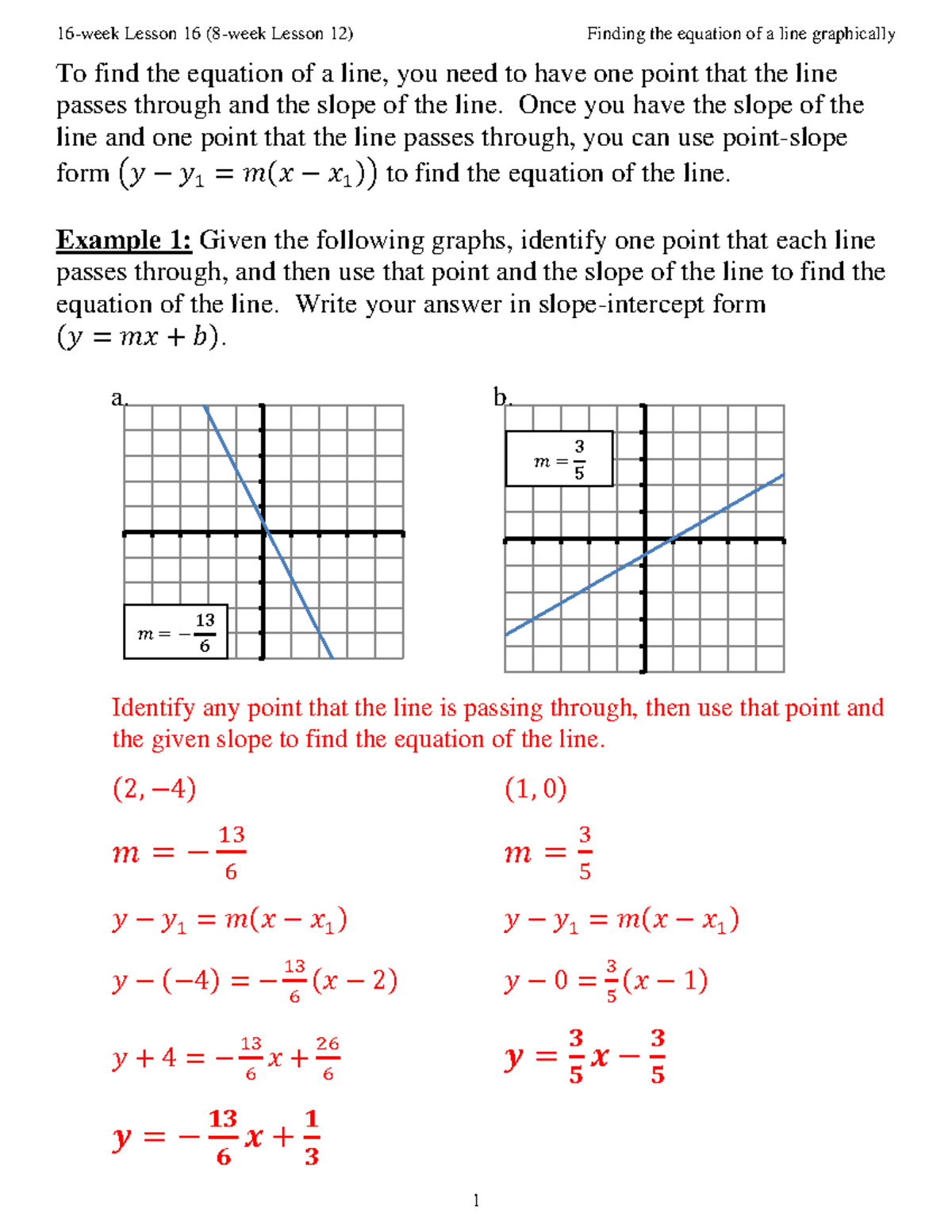 finding-the-equation-of-a-line-graphically-to-find-the-equation-of-a