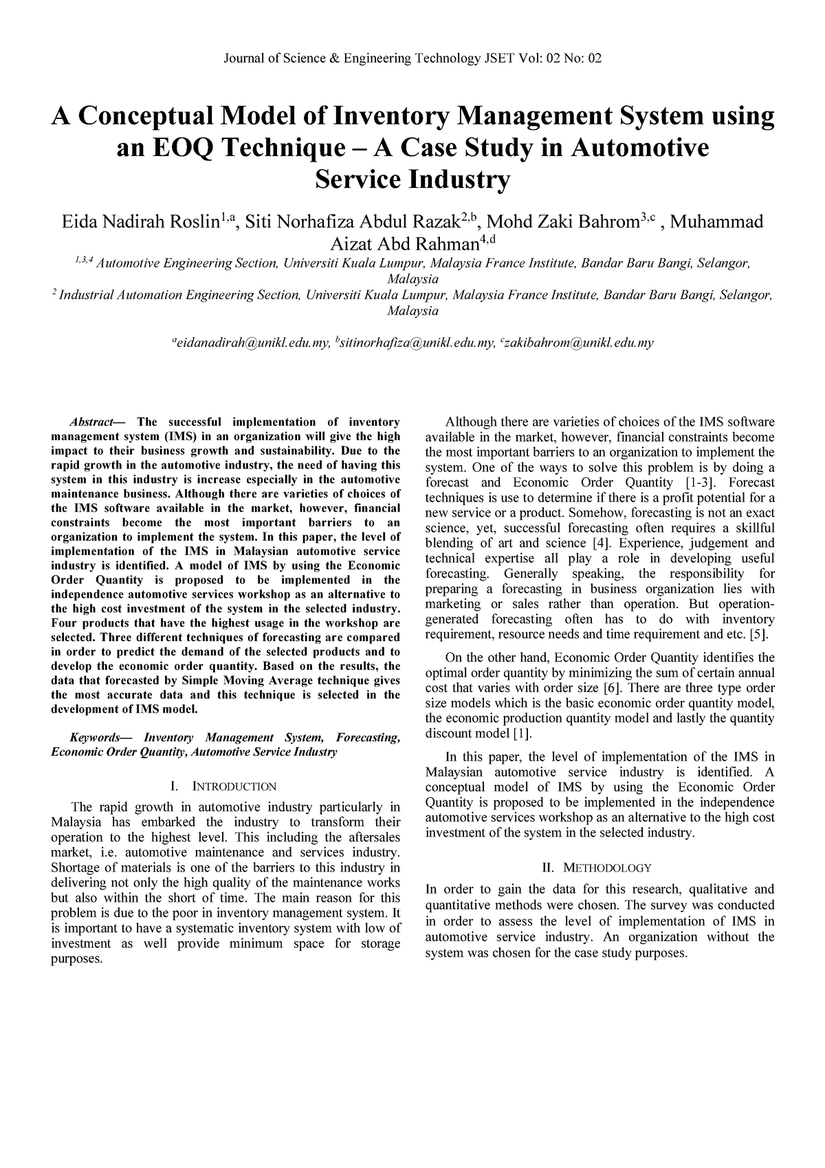 A Conceptual Model Of Inventory Management System - Edu, B ...