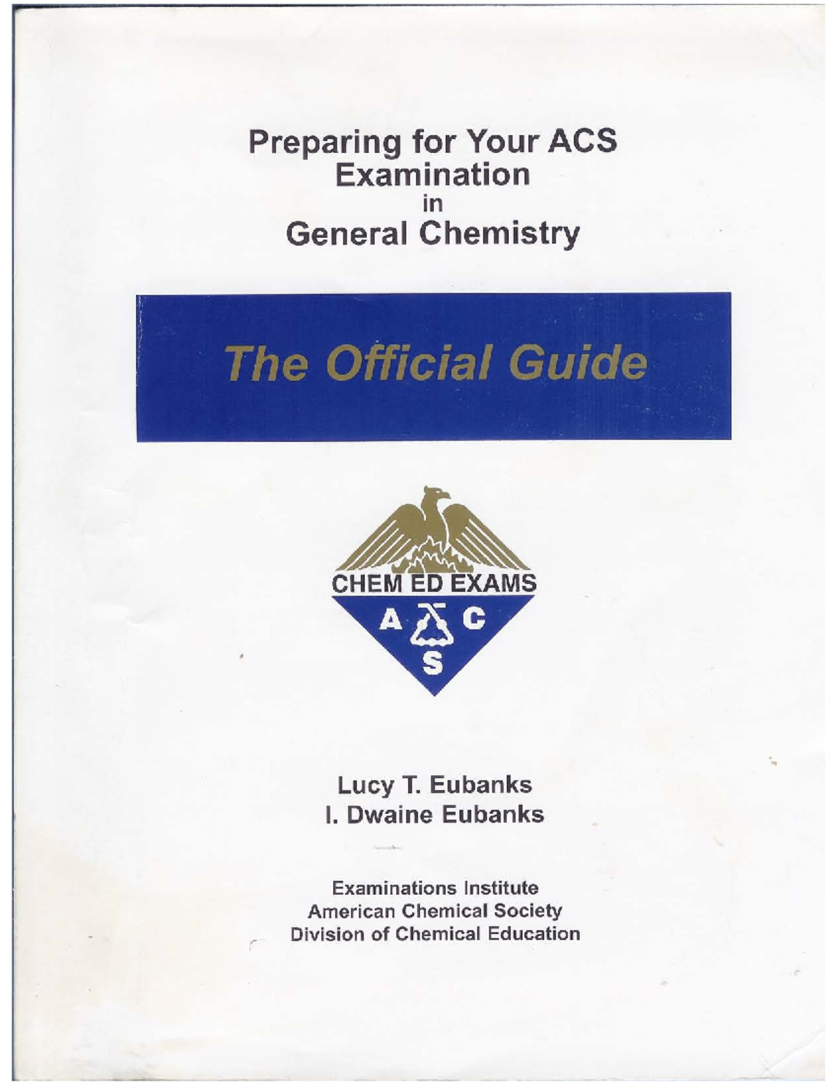 ACS Study Guide Gen Chem cleared - CHEM 102L - Studocu