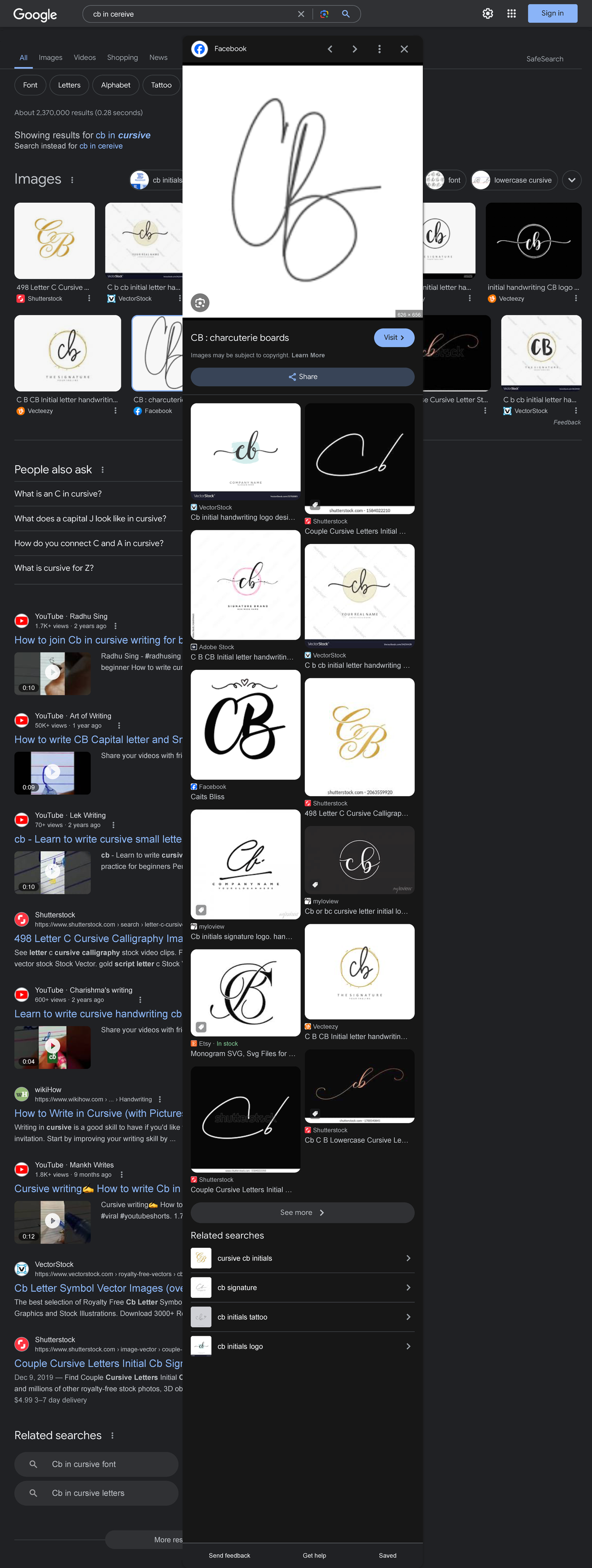 Cb in cereive - Google Search - Showing results for cb in cursive ...