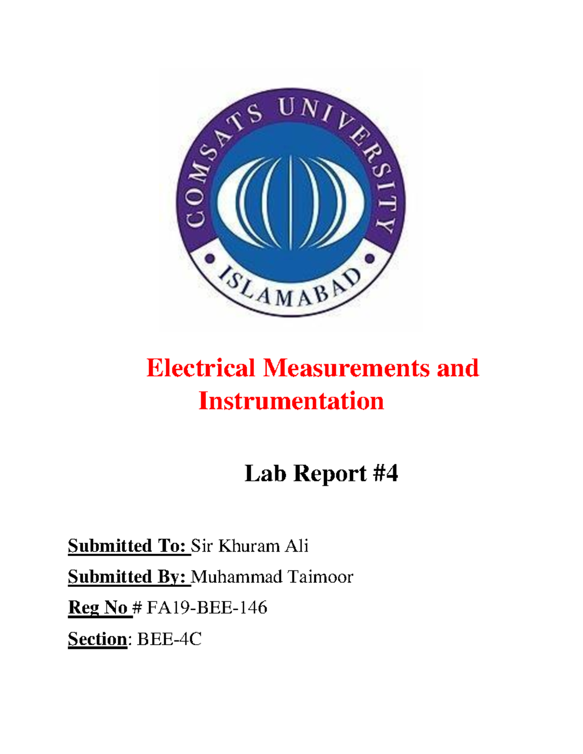 EMI Lab Report 4EMI LAB 4It is very helpful and it helps me alot
