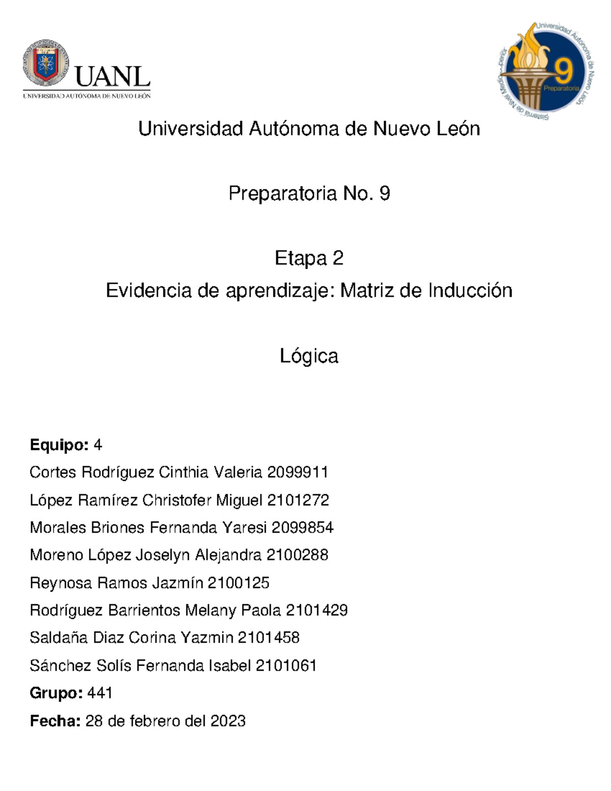 EV2 Logica - Evidencia de Lógica Etapa 2 - Universidad Autónoma de ...