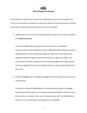 PSY 211 Project One Template PSY 211 Project One Template Use this PSY 211 Project One Template PSY 211 Project One Template Use this