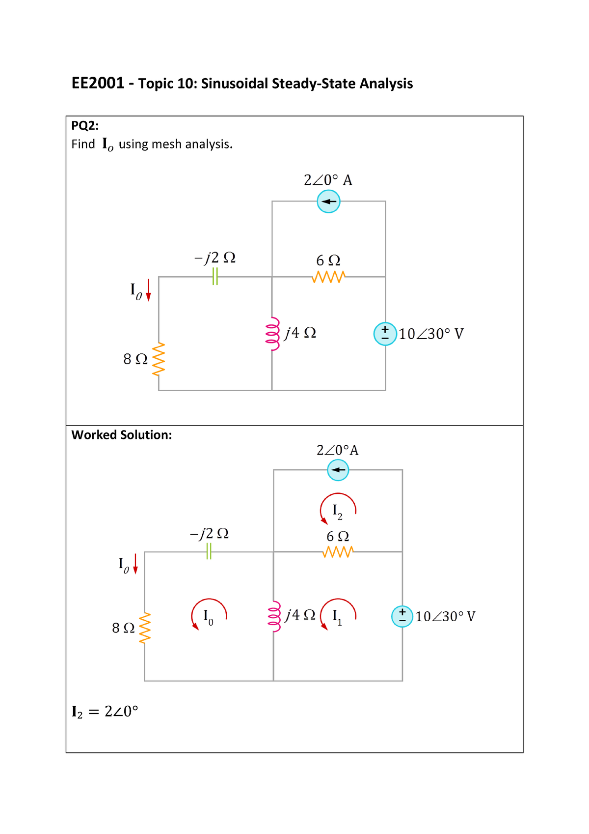 EE2001 - Topic 10 PQ 2-3 Worked Solution - EE2001 - Topic 10 ...