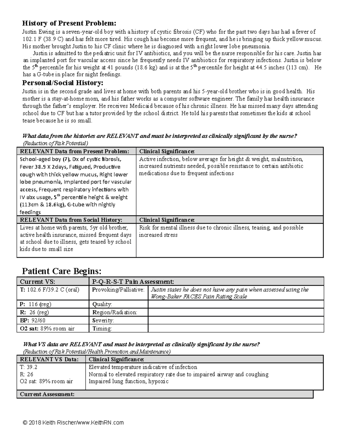 justin ewing cystic fibrosis case study