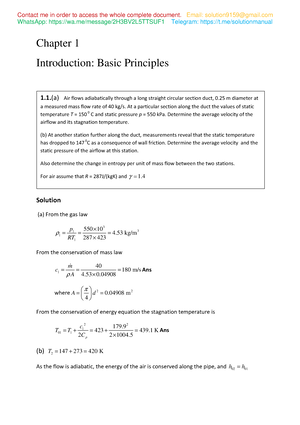 Solutions To Introduction To Fluid Mechanics 5th Edition By William ...