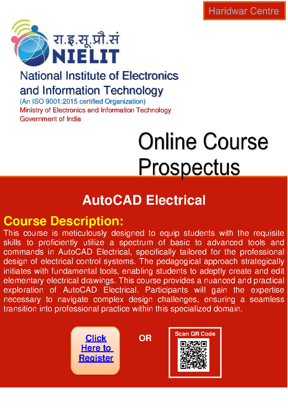 Autocad prospectus 2 0 - Need esim - AutoCAD Electrical Course ...