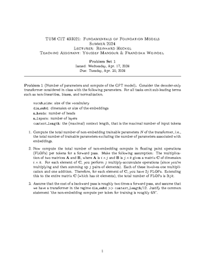 Homework 6 Solution - TUM EI70360: Machine Learning and Optimization ...