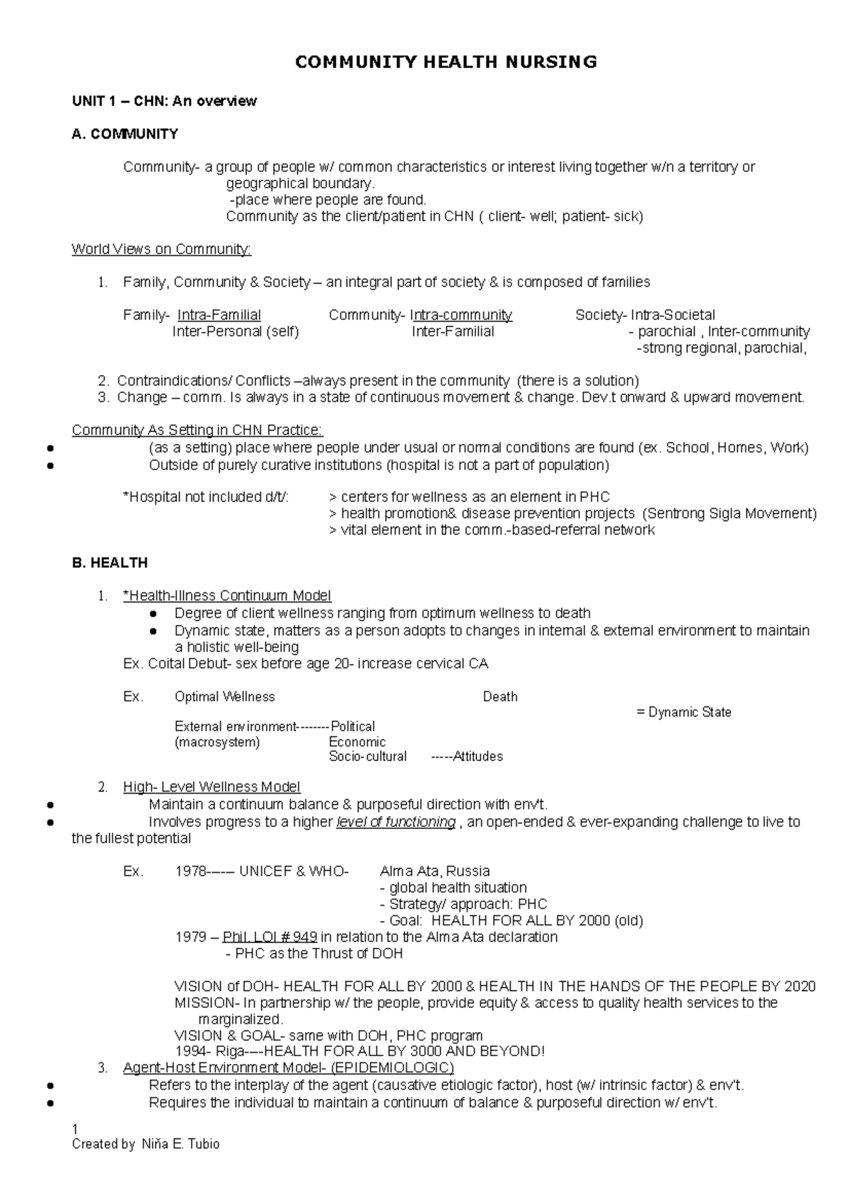 community health nursing question paper 2021