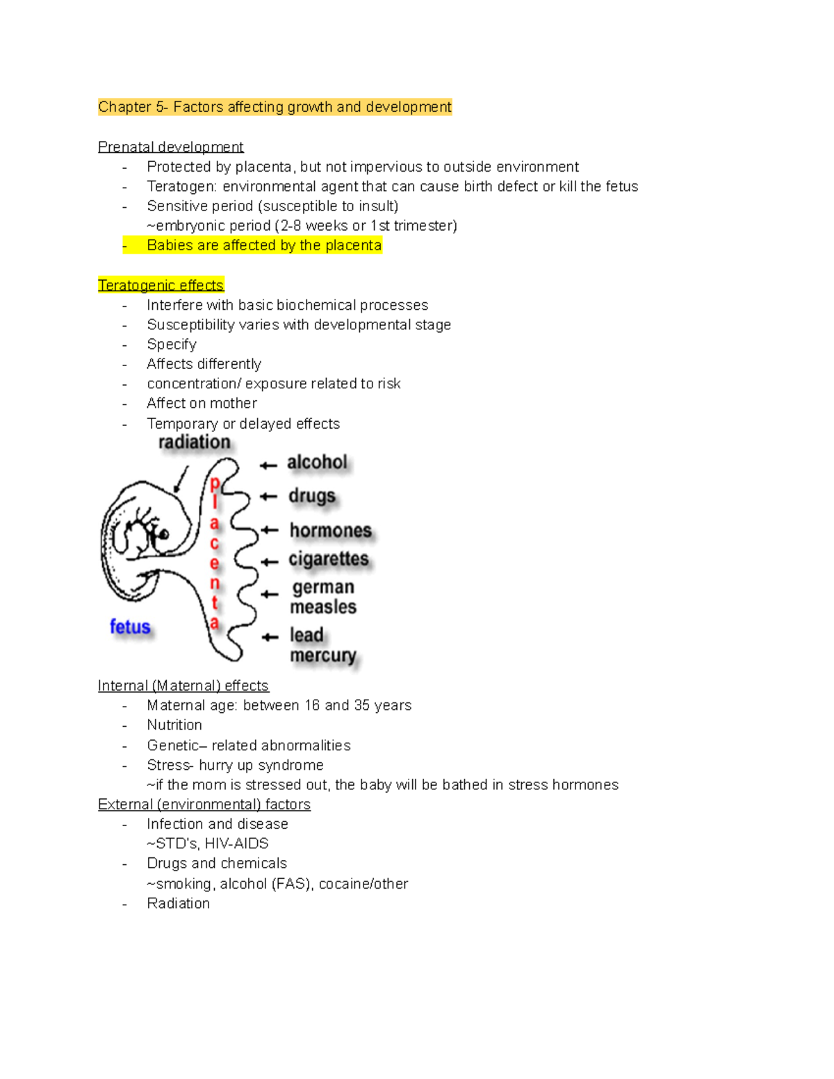 Motor Dev pt 2 - Chapter 5- Factors affecting growth and development ...