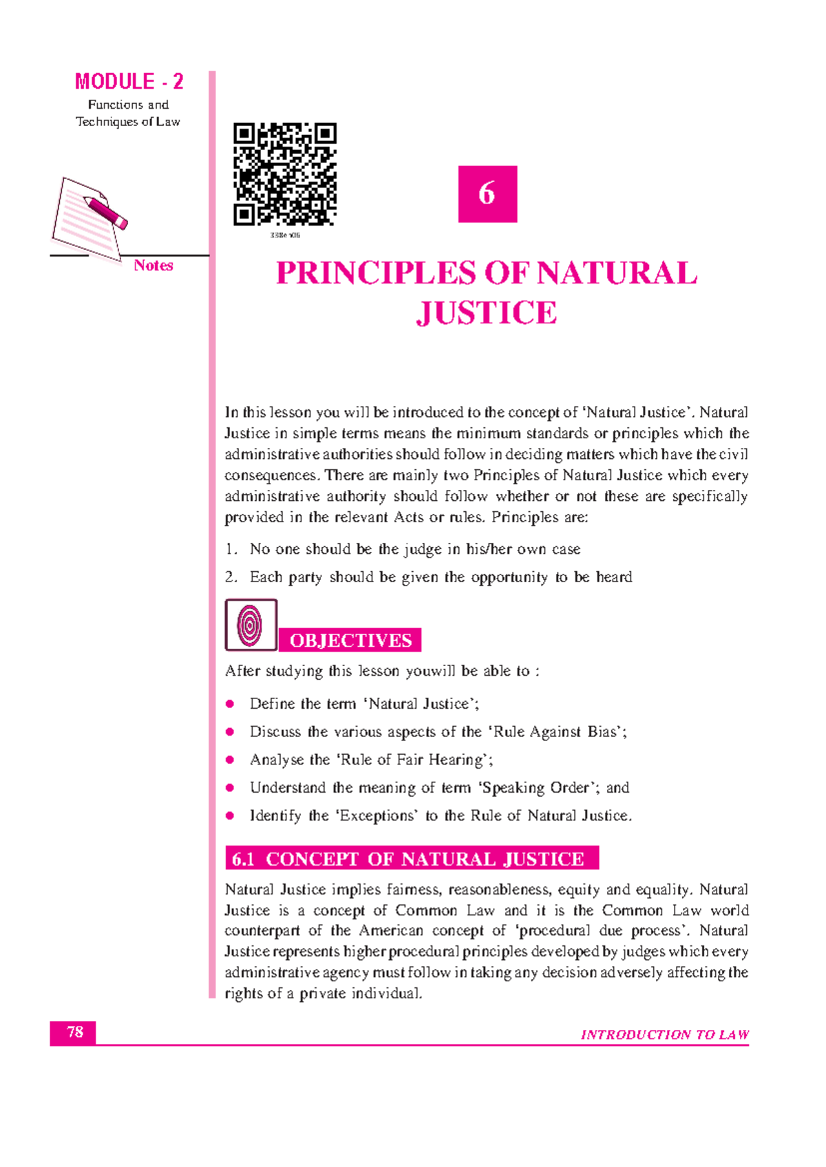 338 Introduction To Law Eng L6 - 78 Notes Functions and Techniques of ...