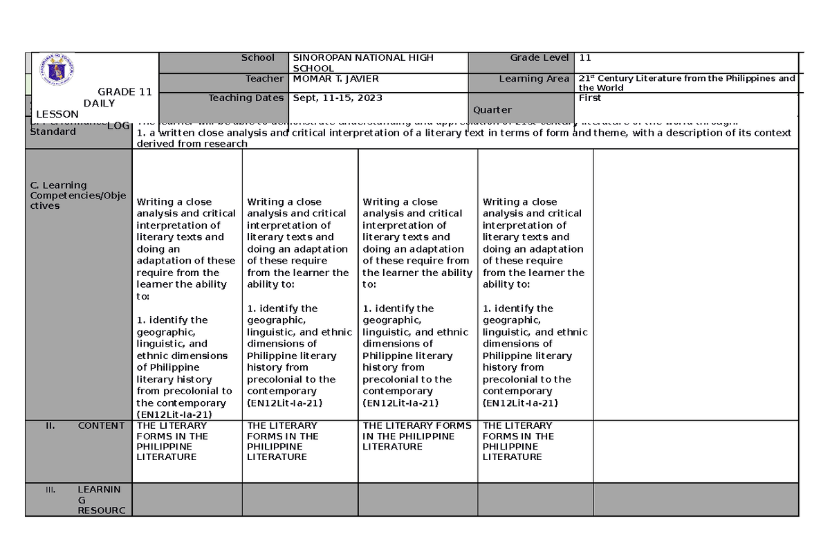 21ST WEEK 3 - Guided Lesson - Monday Sept 11, 2023 Tuesday Sept, 12 ...