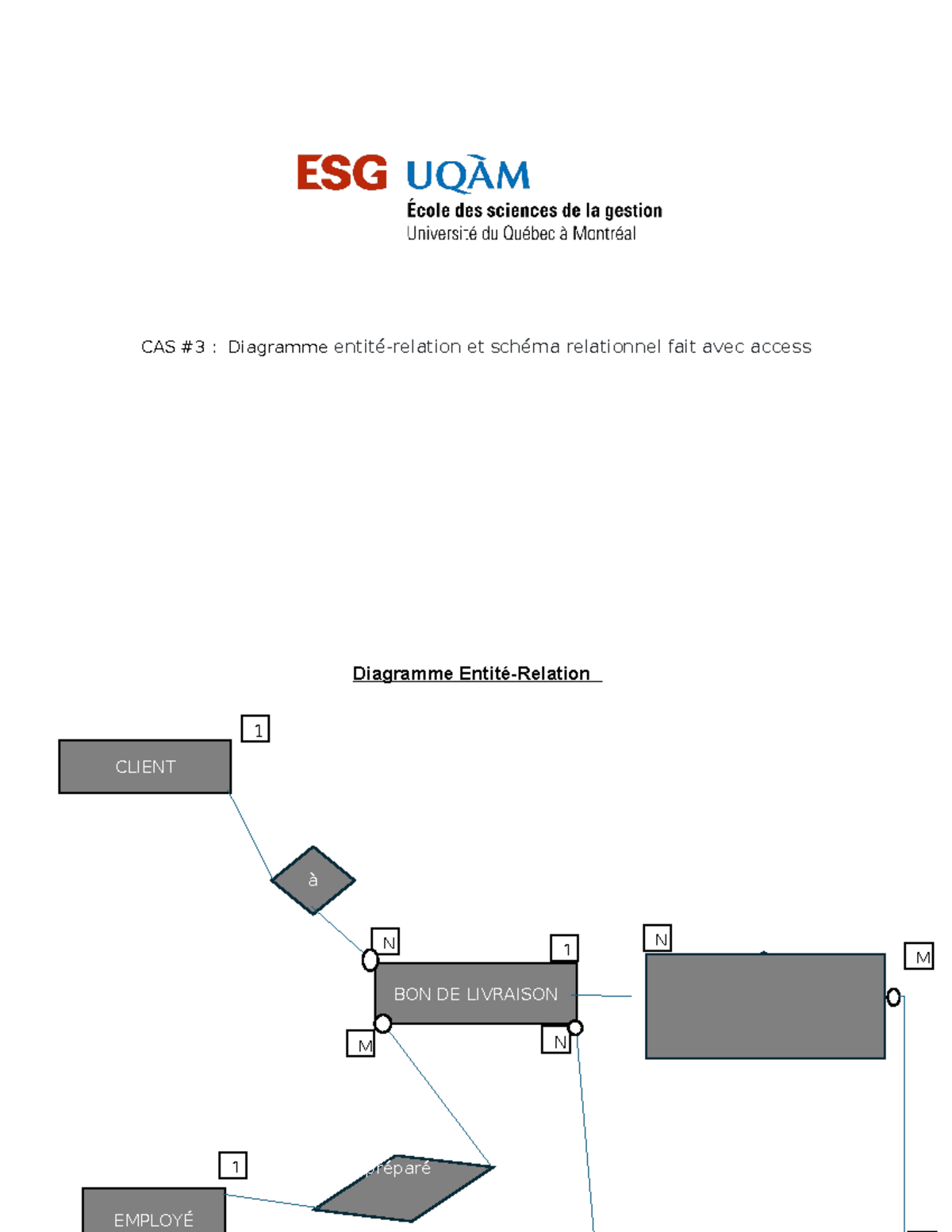 -Entité-Association - entité relation - AOT5100 - CAS #3 : Diagramme ...