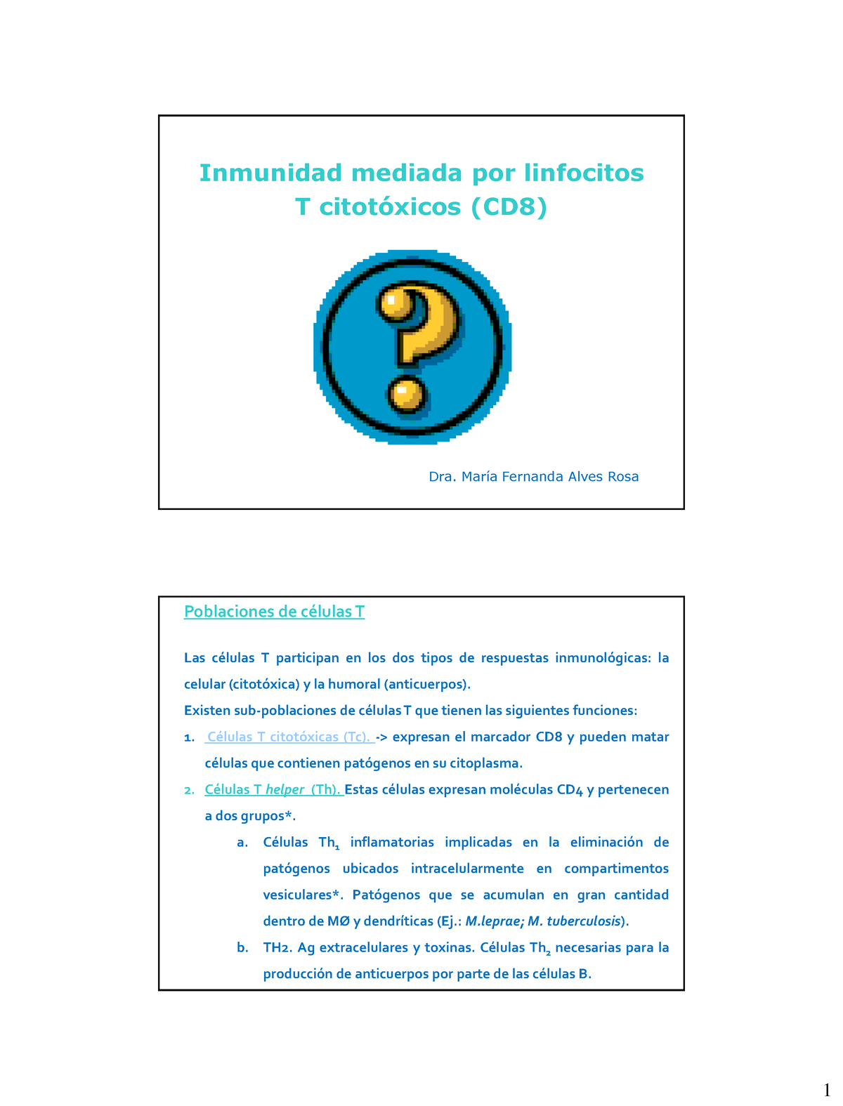 5. Inmunidad Mediada Por Linfocitos T Citotoxicos - Inmunidad Mediada ...