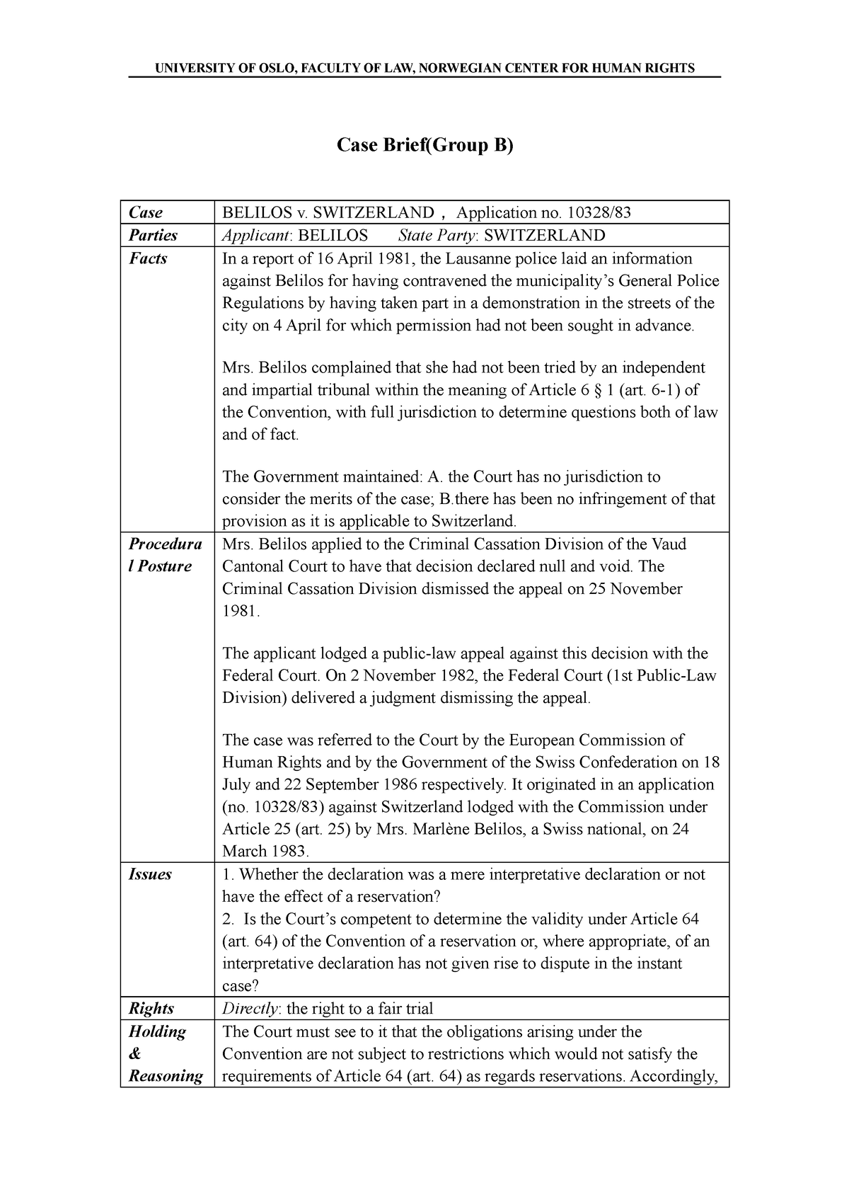 european court of human rights case study