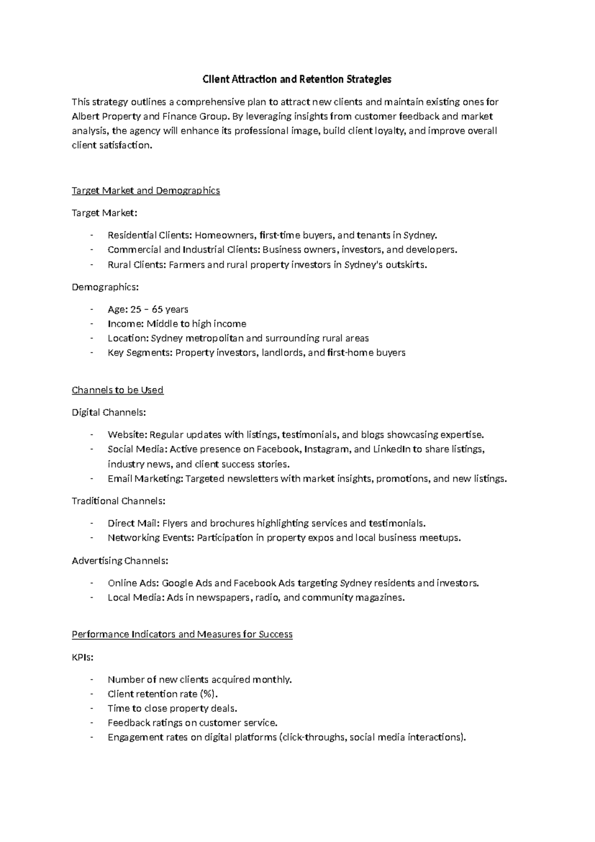 Client Attraction and Retention Strategies - By leveraging insights ...