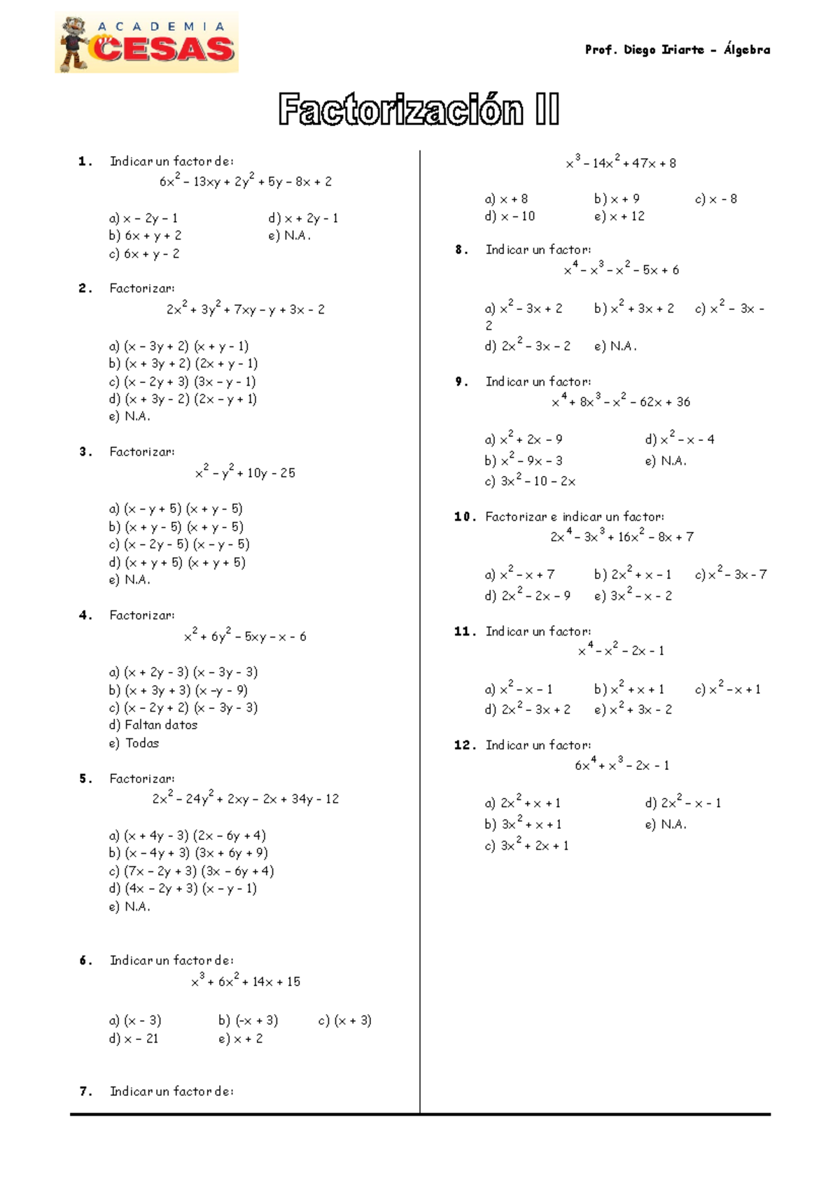 factorizaci-n-ii-b-sico-prof-diego-iriarte-lgebra-indicar-un