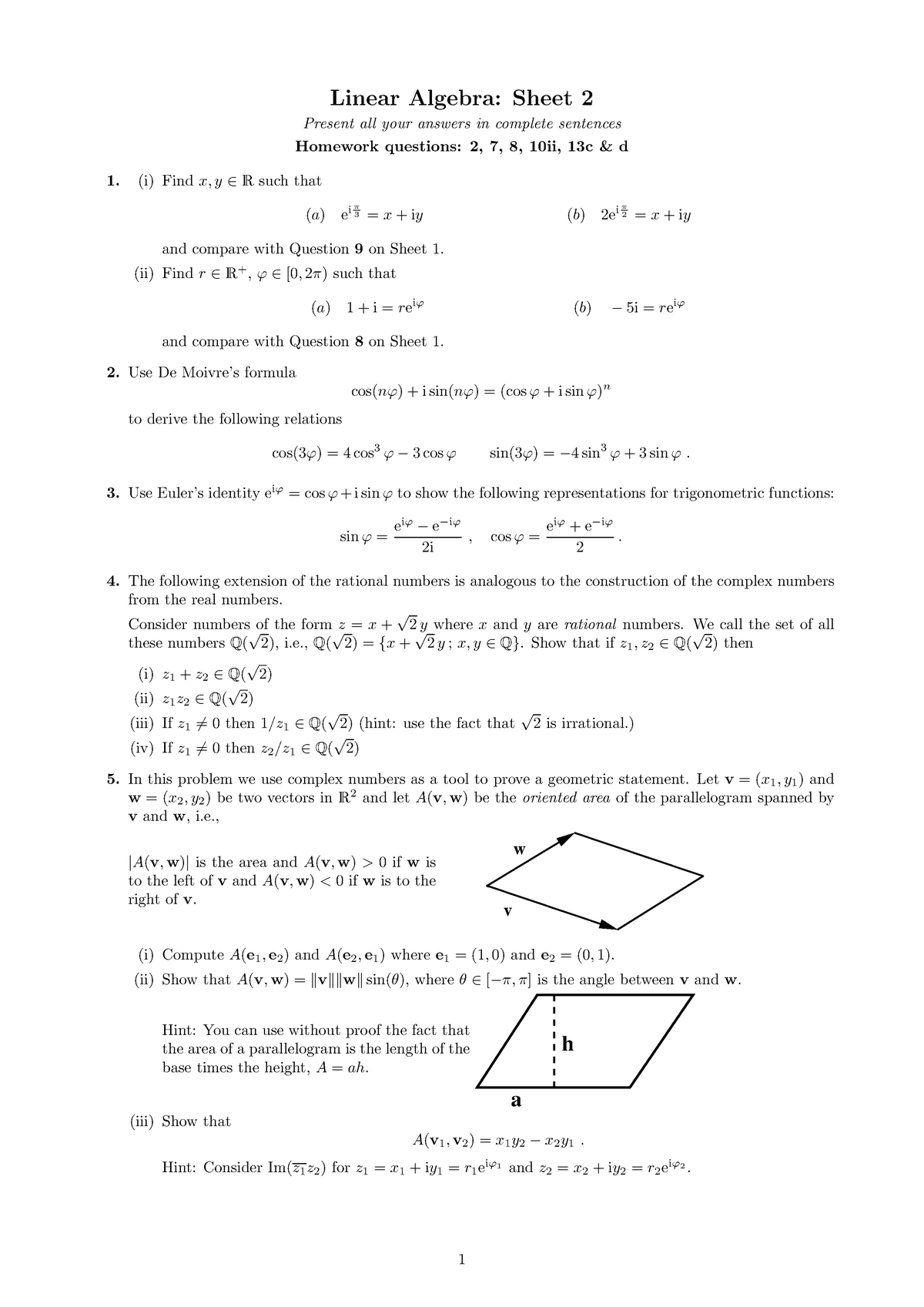 forms of a line algebra 2 homework answers