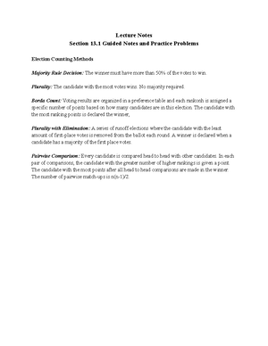 Section 5.1 Notes - Section 5 Linear Equations and Functions Lecture ...