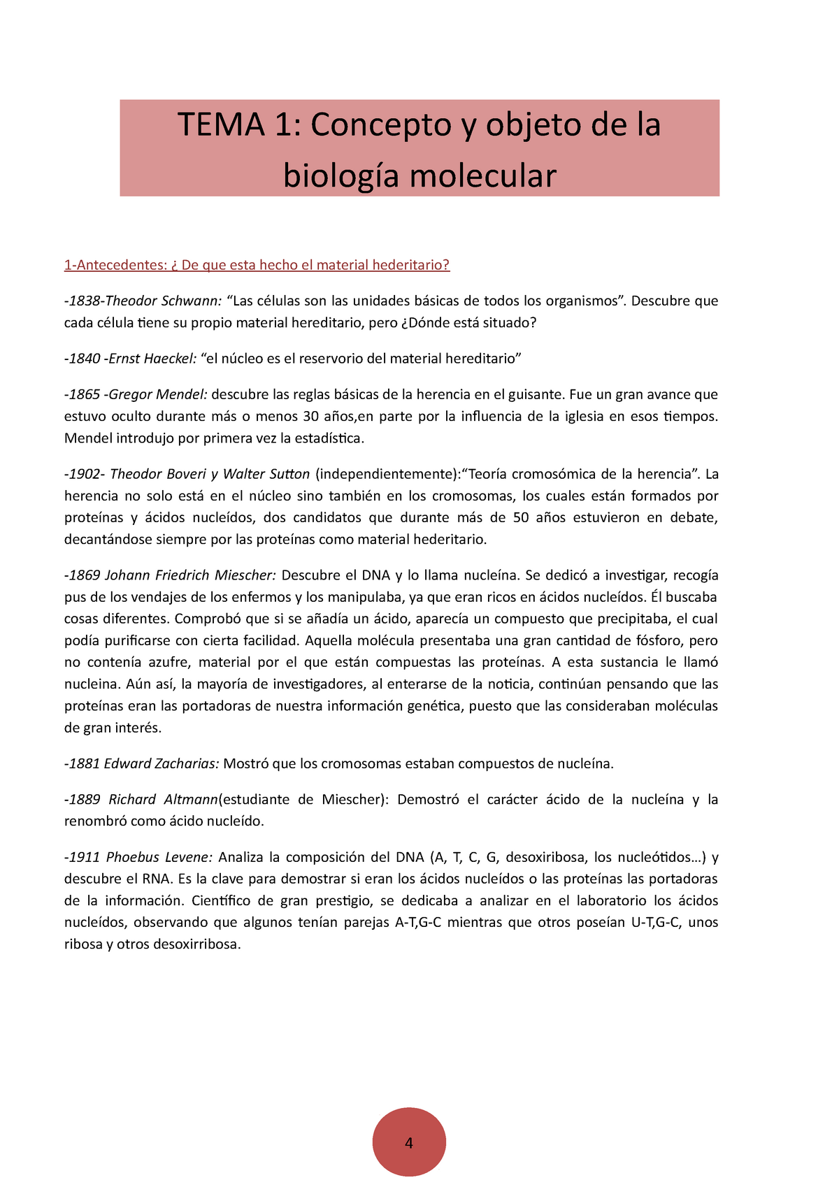 Bioquímica Apuntes Tema 1 Tema 1 Concepto Y Objeto De La