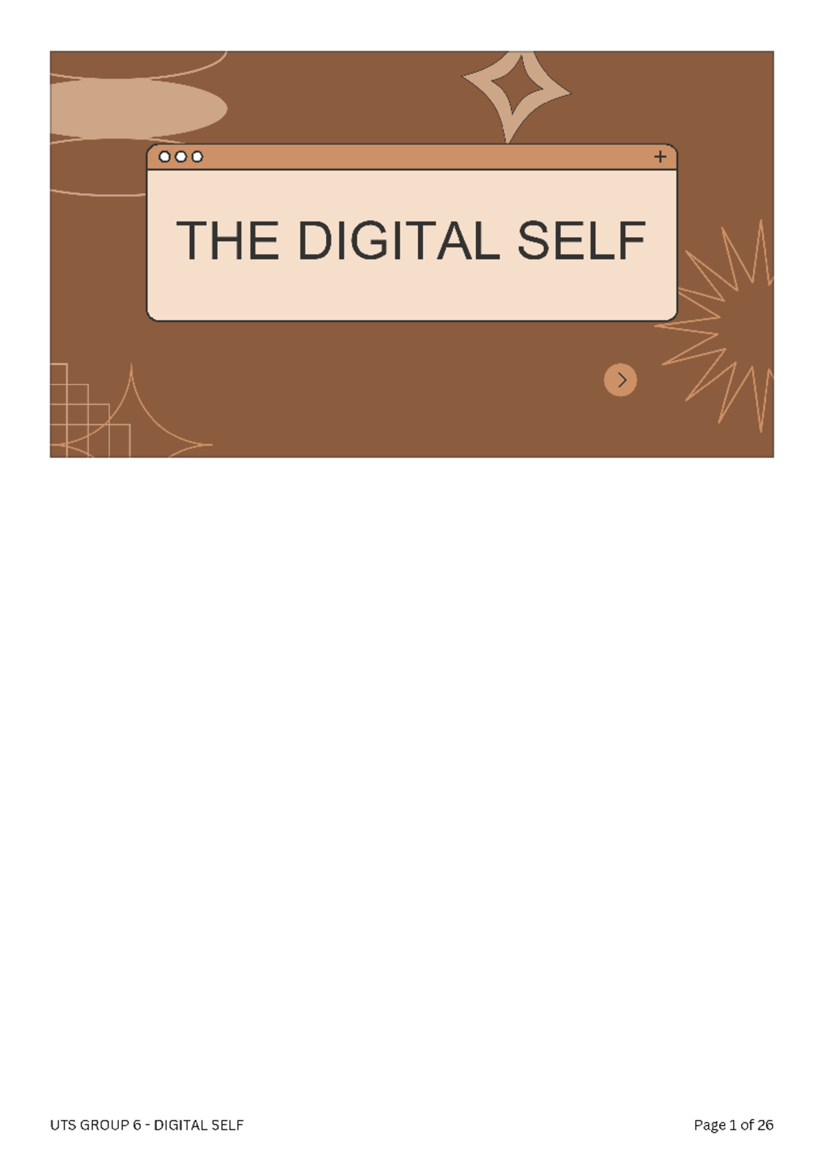 Understanding the Self: Digital Self - THE DIGITAL SELF UTS GROUP 6 ...