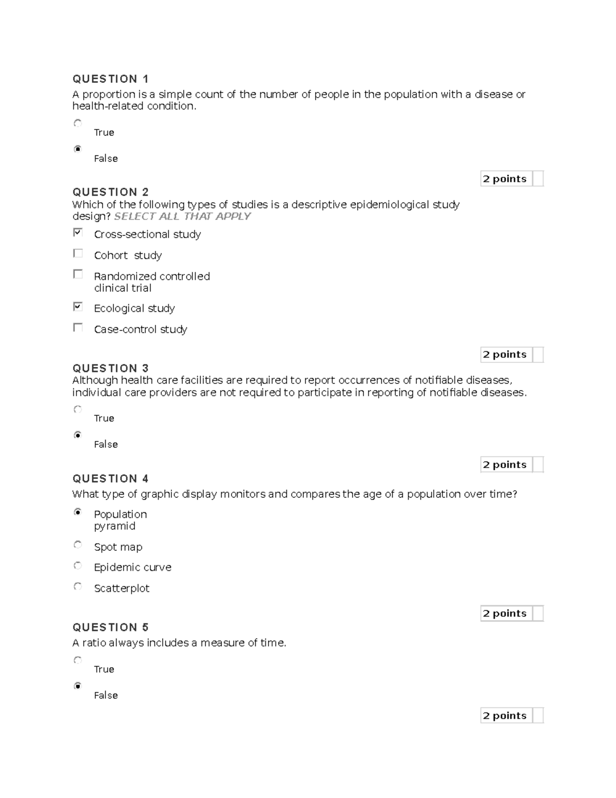 Assignment 9 Apply your knowledge Q U E S T I O N 1 A proportion is