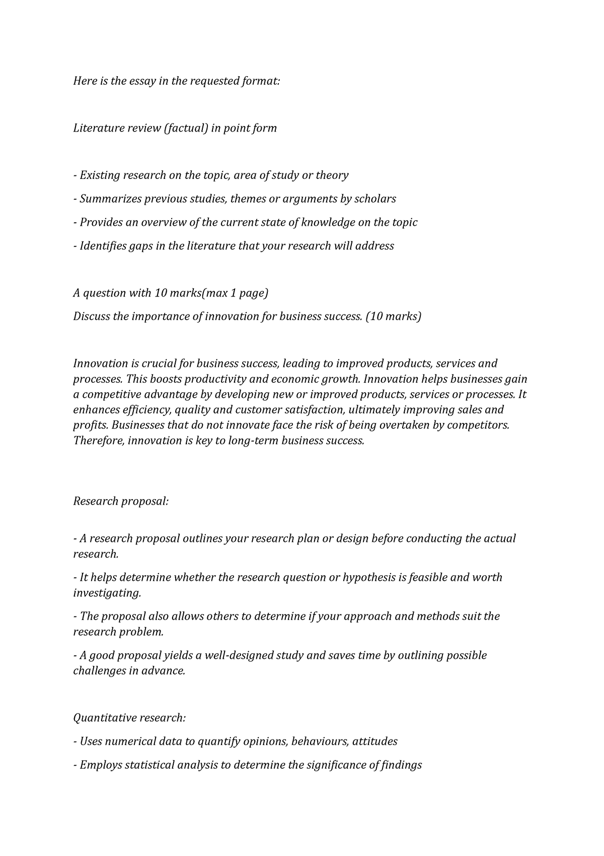 RCE Fire Fight - Short notes on research methods - Here is the essay in ...