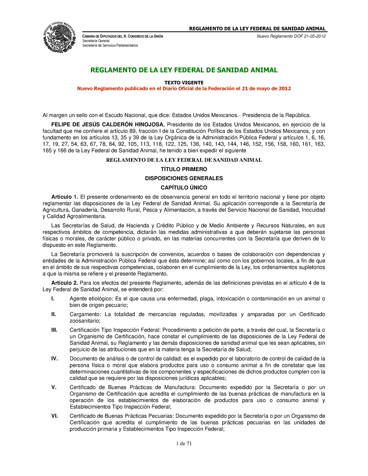 Reg LFSA - Legislación Ejercicios - C¡MARA DE DIPUTADOS DEL H. CONGRESO ...